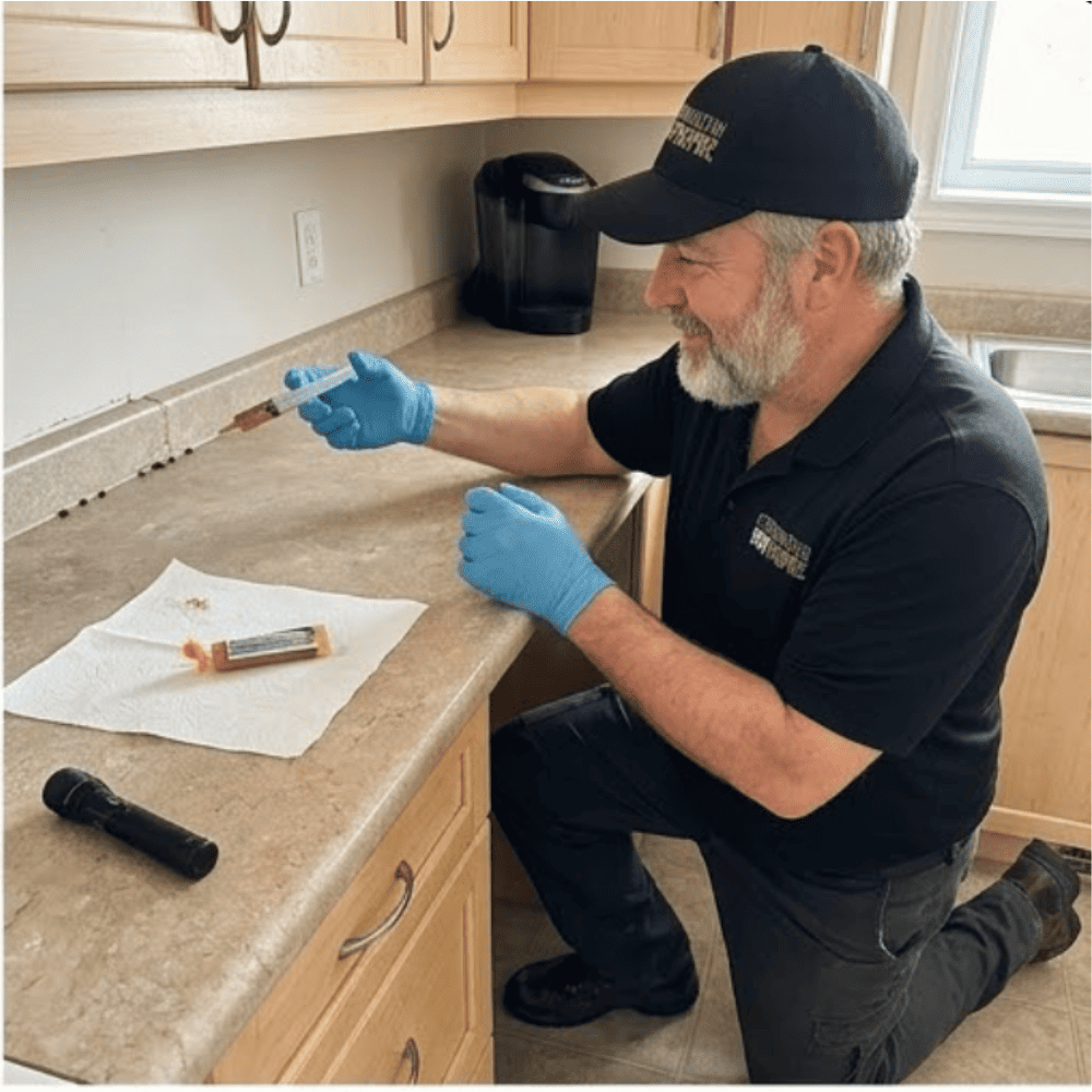 Pendant : technicien certifié traitant cuisine + plinthes